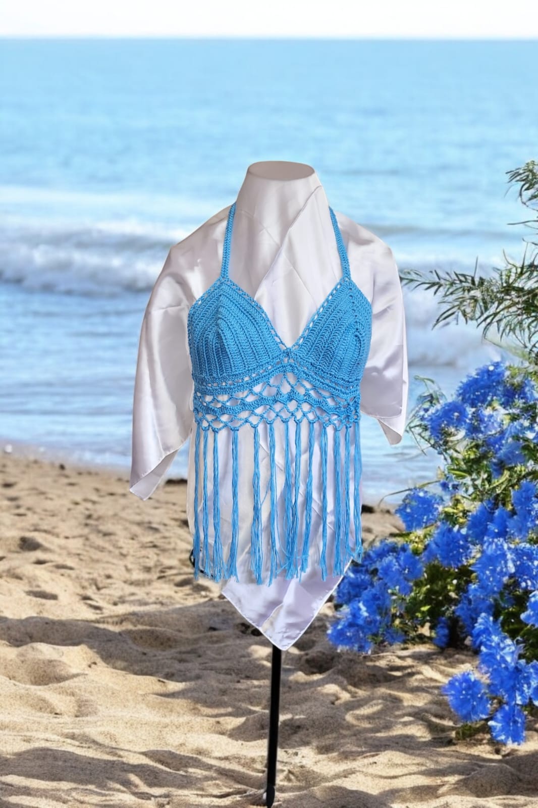 π Handmade Knit Summer Top β Made in Egypt