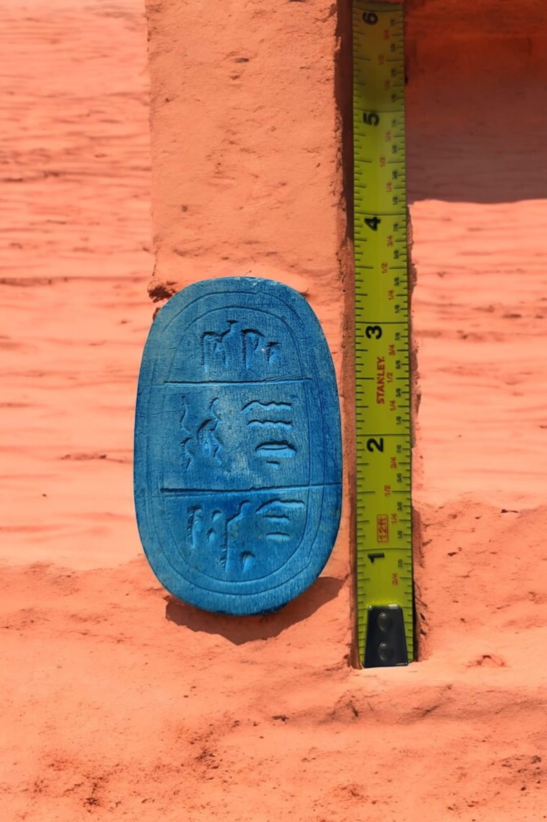 Ancient Egyptian Glazed Faience Scaraboid Seal