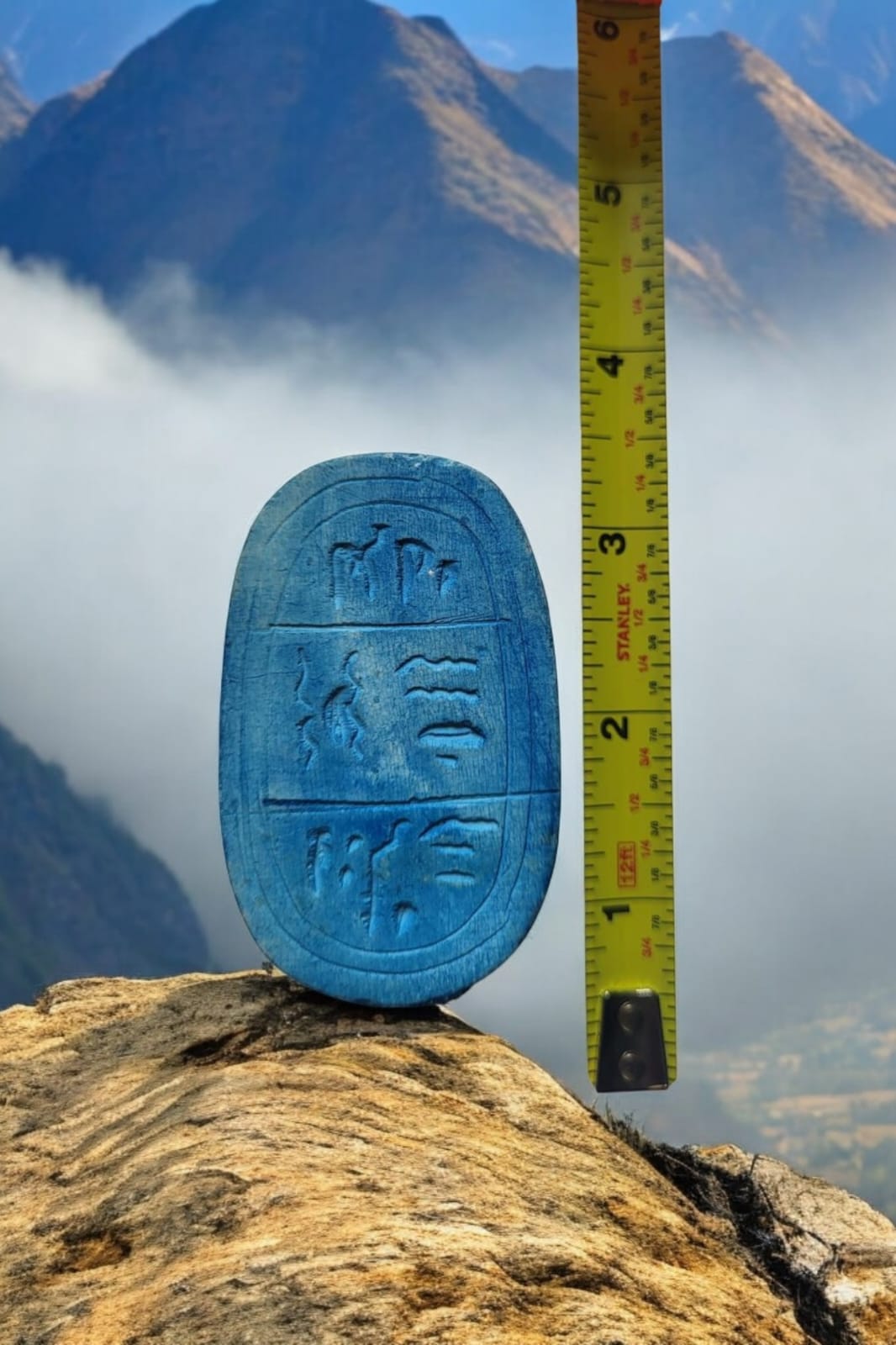 Ancient Egyptian Glazed Faience Scaraboid Seal