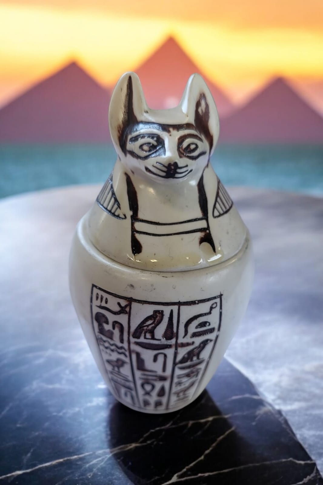 Egyptian Canopic Jar – Duamutef Statue