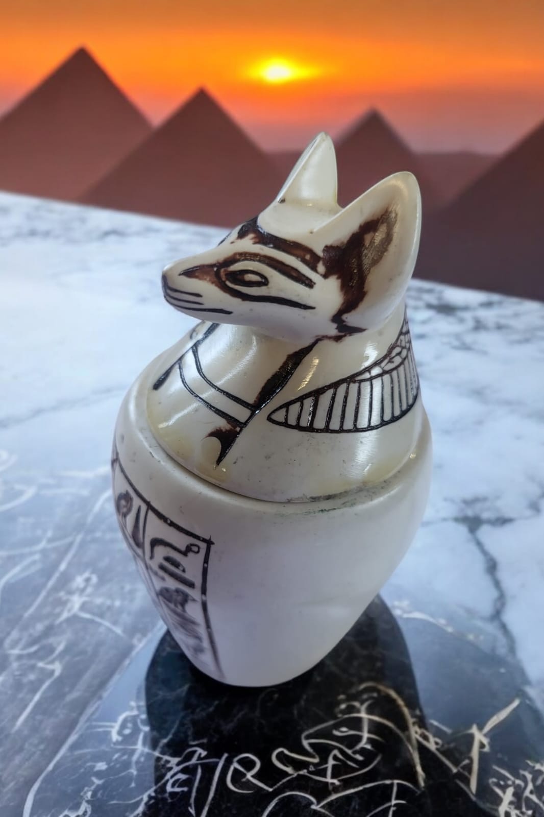 Egyptian Canopic Jar – Duamutef Statue
