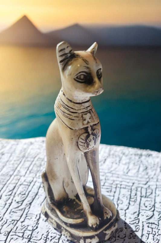 Bastet Cat Statue – Handcrafted 5"