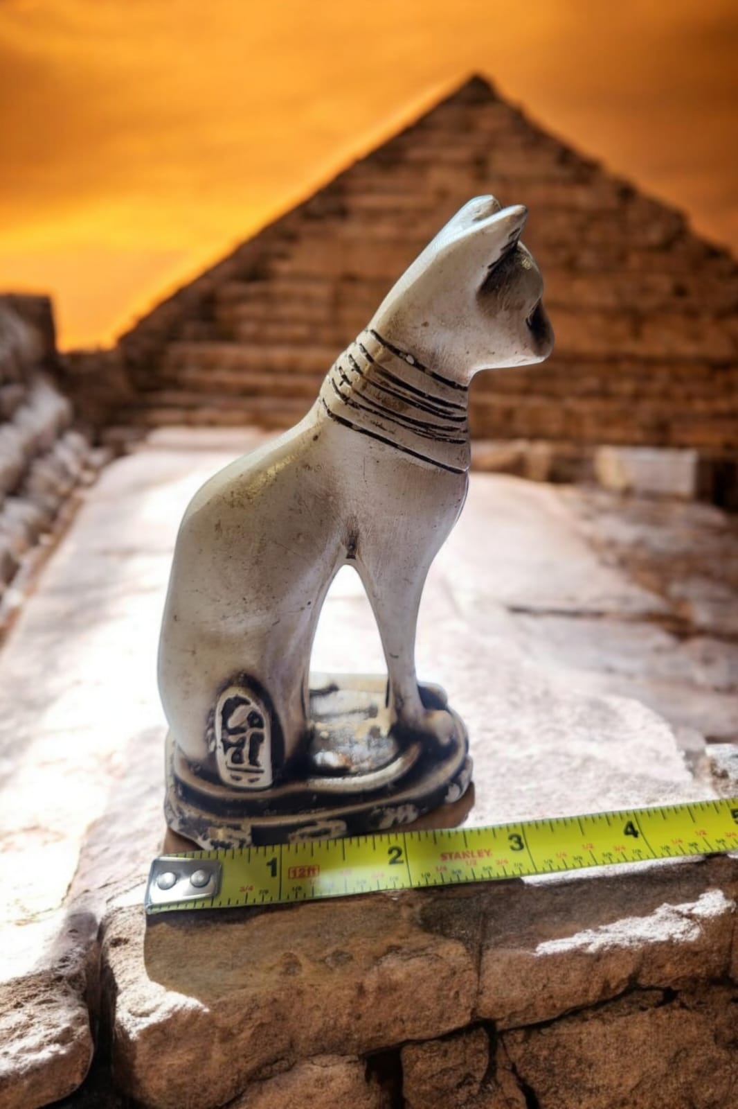 Bastet Cat Statue – Handcrafted 5"