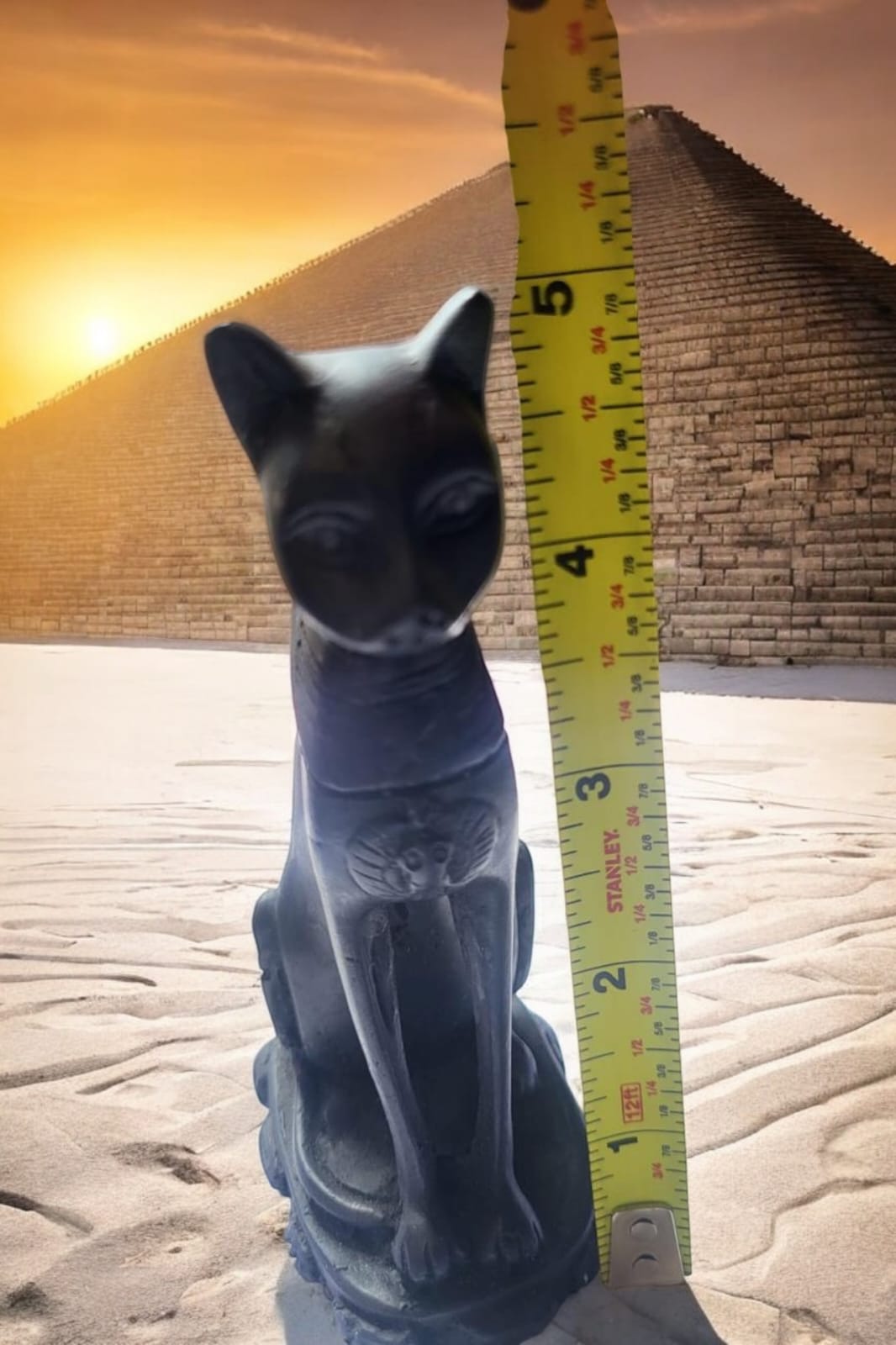 Bastet Cat Statue – Handcrafted 5”
