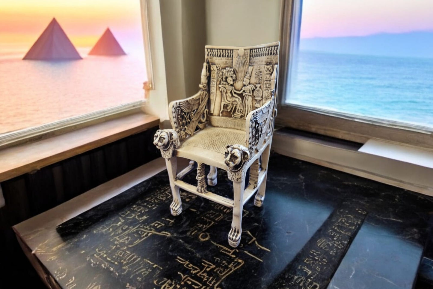 Ancient Egyptian Throne – King Tutankhamun Replica