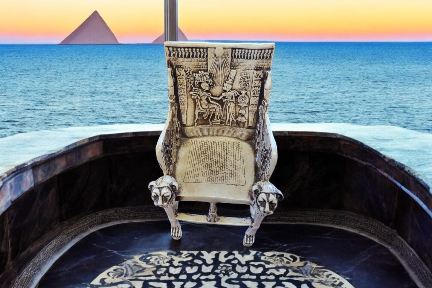 Ancient Egyptian Throne – King Tutankhamun Replica